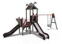 Игровой комплекс серии Лесная долина Н-1200,900 с качелями ДИО 06051