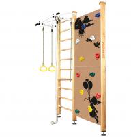 Шведская стенка Kampfer Jungle Ceiling Girl (№1 Натуральный Стандарт белый турник)