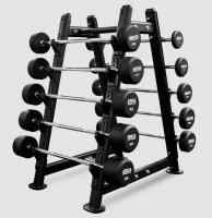 Набор обрезиненных штанг BRONZE GYM, 10-55 кг - 10 шт, шаг 5 кг