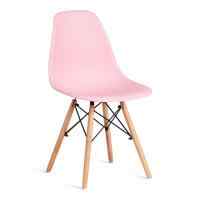 Стул CINDY (EAMES) (mod. 1801) дерево бук/металл/сиденье пластик, 45x51x82 см, Light pink (светло-розовый)