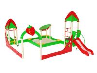 Песочный дворик Ягодка с горкой ДИК ИО 07-539