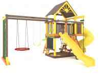 Детская площадка IgraGrad Шато с трубой (Дерево) мод.2