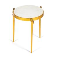 Столик кофейный Secret De Maison BIRDY ( mod. 12475 ) алюминиевый сплав/мрамор, 38*38*48,5 см, золотой/gold