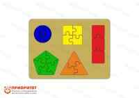 Тактильно-развивающая панель «Пазл-фигуры»