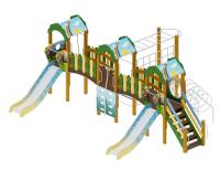 ДИК 23-303 (Лесная сказка) Детский игровой комплекс «Городок» H=1200