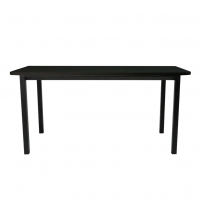 Стол офисный LuxAlto LA-T33-ST45 черный/черный ЛДСП 180*80*2.5, прямые углы