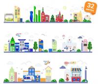 Набор декоративно-развивающих панелей «Городская среда» ГС-000