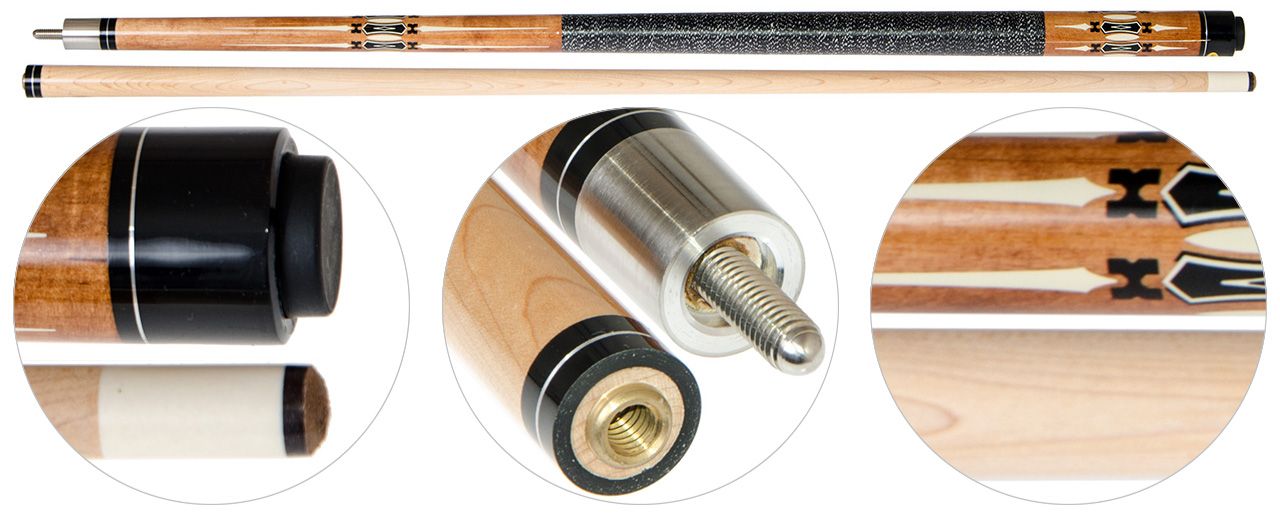 Кий / пирамида 2-pc "Classic Value CVP-3" (коричневый)