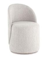 Пуф Loreen вращающийся букле светло-серый