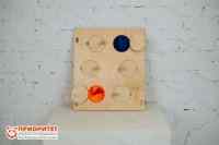 Тактильно-развивающая панель «Волшебные мешочки»