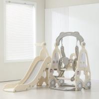 Горка с качелями UNIX Kids Car Grey