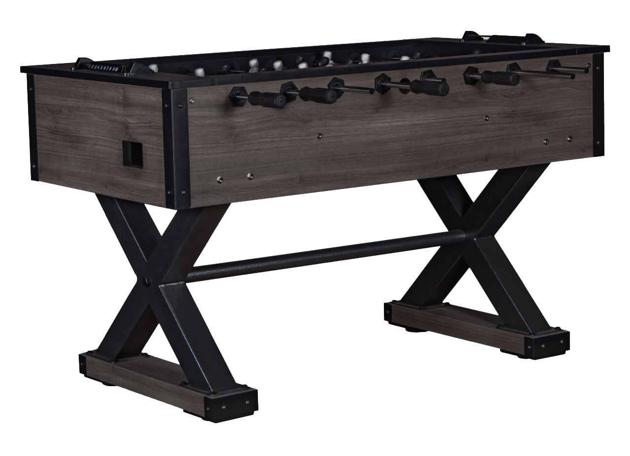 Игровой стол - футбол "Tournament" (142.5x78.2x88см, кубинский махагон)