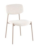 Стул Doe без подлокотников светло-бежевый бежевые ножки