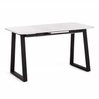 Стол MALTIDO ЛДСП/HPL/металл, 130 х 75+30 х 75 см, Северная сосна/чёрный