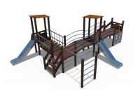 Игровой комплекс серии Миндаль (горка Н-1000) ДИО 10012