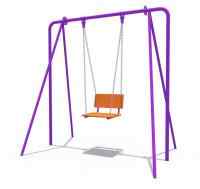 Качели на металлических стойках с сиденьем со спинкой ИО 01090
