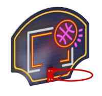 Щит баскетбольный мини (Неон) - СО 1.70.02-02