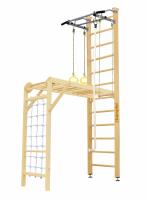 Шведская стенка Kampfer Union Ceiling (№0 Без покрытия Высота 3 м белый антик турник)