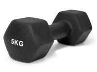 Гантель UNIX Fit неопреновая 5 кг Black, 2 шт.