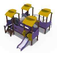 Игровой комплекс серии Зефир (металлический скат Н-620) ДИО 10015