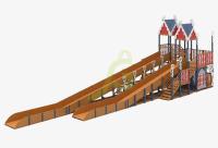 Зимняя деревянная горка "IgraGrad Snow Fox 17" с тремя скатами