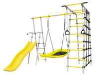 Дачный комплекс "Богатырь" + ЛОДКА качели Romana 103.07.06 (серый/жёлтый)