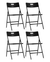 Стул складной банкетный LITE чёрный 4 шт.