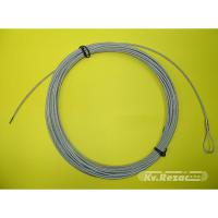 Трос стальной  для воллейбольной сетки KV.REZAC,арт.15085020,в ПВХ оболочке,диам. 3,5 мм,12,5 м,с 1 конц. петл.