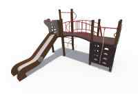 Детский игровой комплекс серии Браун со спиралью Н-1200 ДИО 04012