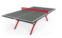 Антивандальный теннисный стол UNIX Line 14 mm SMC (Grey/Red)
