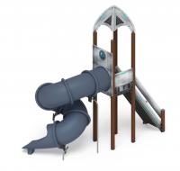 Горка тоннельная Космопорт (Серый) ИО 45.14.01-01