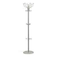 Вешалка Bara (mod. GH-8606) металл/хром/мрамор, 37 x 37 x 175 см, white (белый) / grey (серый)