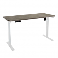 Стол с регулировкой высоты электрический LuxAlto LA-T33-E6 белый/дуб серо-бежевый ЛДСП 120*70*2.5