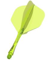 Литые оперения с хвостовиками Winmau Fusion Intermediate Fluoro Yellow (желтые)