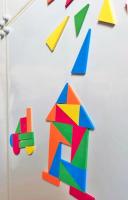 Модуль к настенной мозаике "Конструктор" 5 цветов, 5 форм - 150 шт