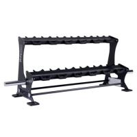 Стойка для хранения гантелей, грифов STEELVER, до 165 кг, на 12 пар