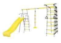 Дачный комплекс "Богатырь Плюс 2 MAX" + ДИСК качели Romana 103.12.07 (серый/жёлтый)