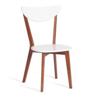 Стул жесткое сиденье MAXI (Макси) / 1 шт. в упаковке каркас бук, сиденье, спинка - мдф, 86 х 48.5 х 54.5 см, Белый + Коричневый