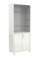 Шкаф ШМ 2.202 металлический, со стеклом, медицинский
