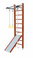 Шведская стенка Kampfer Ride Ceiling (№4 Вишневый Стандарт белый антик турник)