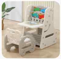 Стол трансформер детский 3 в 1 UNIX Kids Grey со стульчиком 