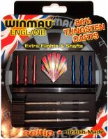 Набор из дротиков Winmau Tungsten steeltip 18gr и аксессуаров (профессиональный уровень)