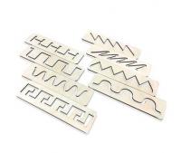 Трафареты-линии для рисования песком