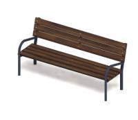 Скамья с поручнем и спинкой - МФ 42.01.16 (Эко стиль)