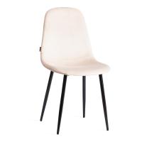 Стул BREEZE (mod. JSC-58) / 2 шт. в упаковке Велюр/металл , 44 х 53 х 86 см, beige (бежевый) HLR2 / черный