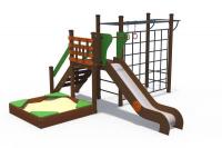 Детский игровой комплекс Браун с кольцами Н-1200 серии Май ДИО 04021