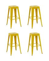 Стул барный TOLIX желтый глянцевый KD 4 шт.