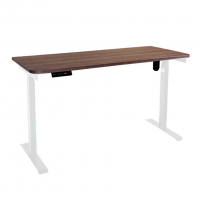 Стол с регулировкой высоты электрический LuxAlto LA-T33-E6 белый/дуб коричневый ЛДСП 120*70*2.5
