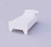 Кровать «Лесная сказка» (ЛДСП белый)