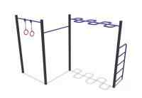 Кроссфит (рукоход Змейка, гимнастические кольца) СОВ 04511